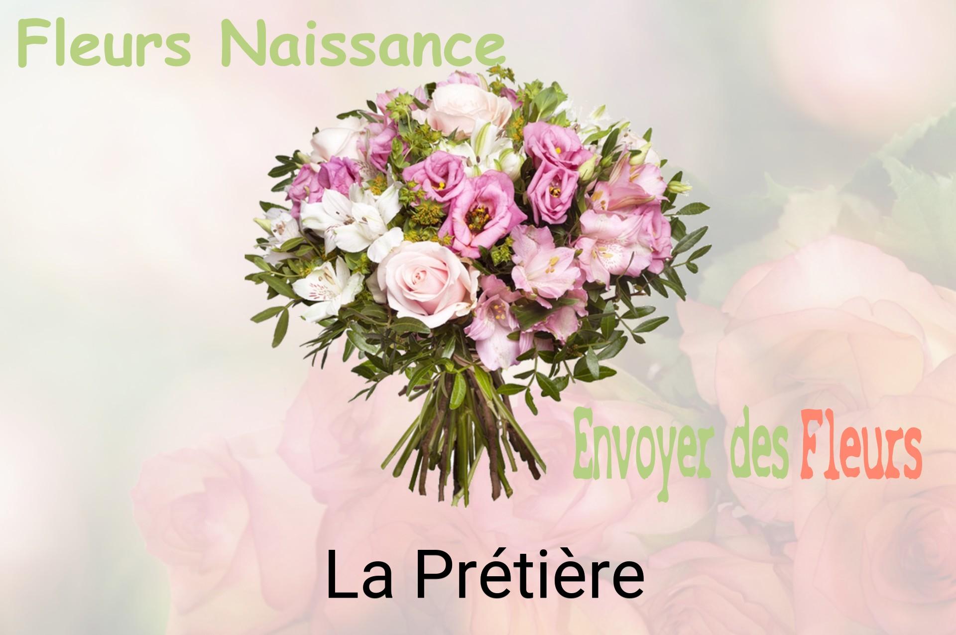 Bouquet de fleurs de naissance livré à La Prétière